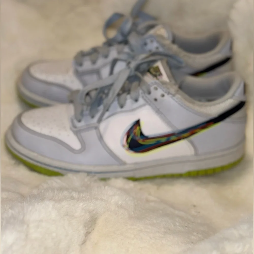 Nike Dunk Low 3D Swoosh Grey (GS) Size 4Y